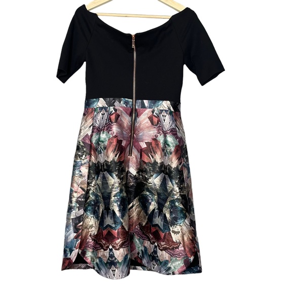 Ted Baker Keris Metallic Tulip Fit & Flare Dress - Picture 5 of 8